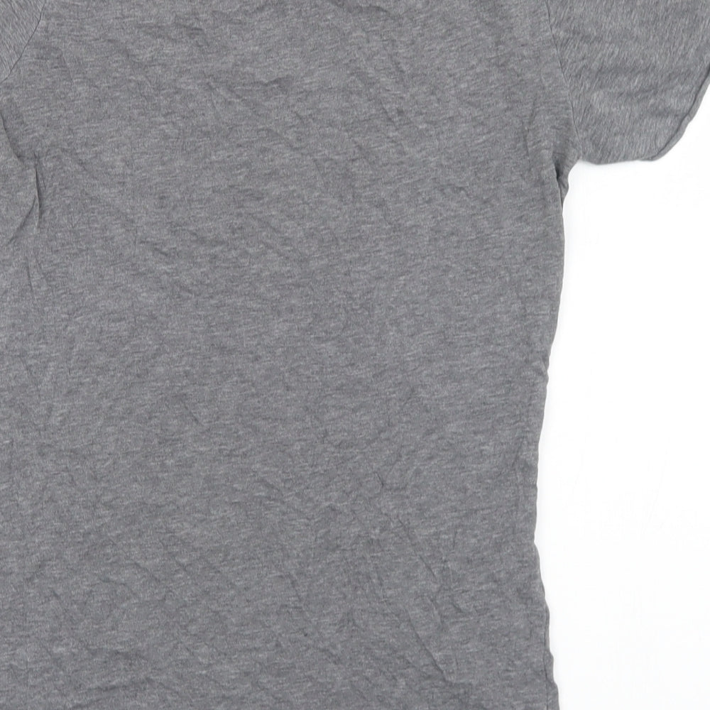 G-Star Womens Grey  Cotton Basic T-Shirt Size M Round Neck