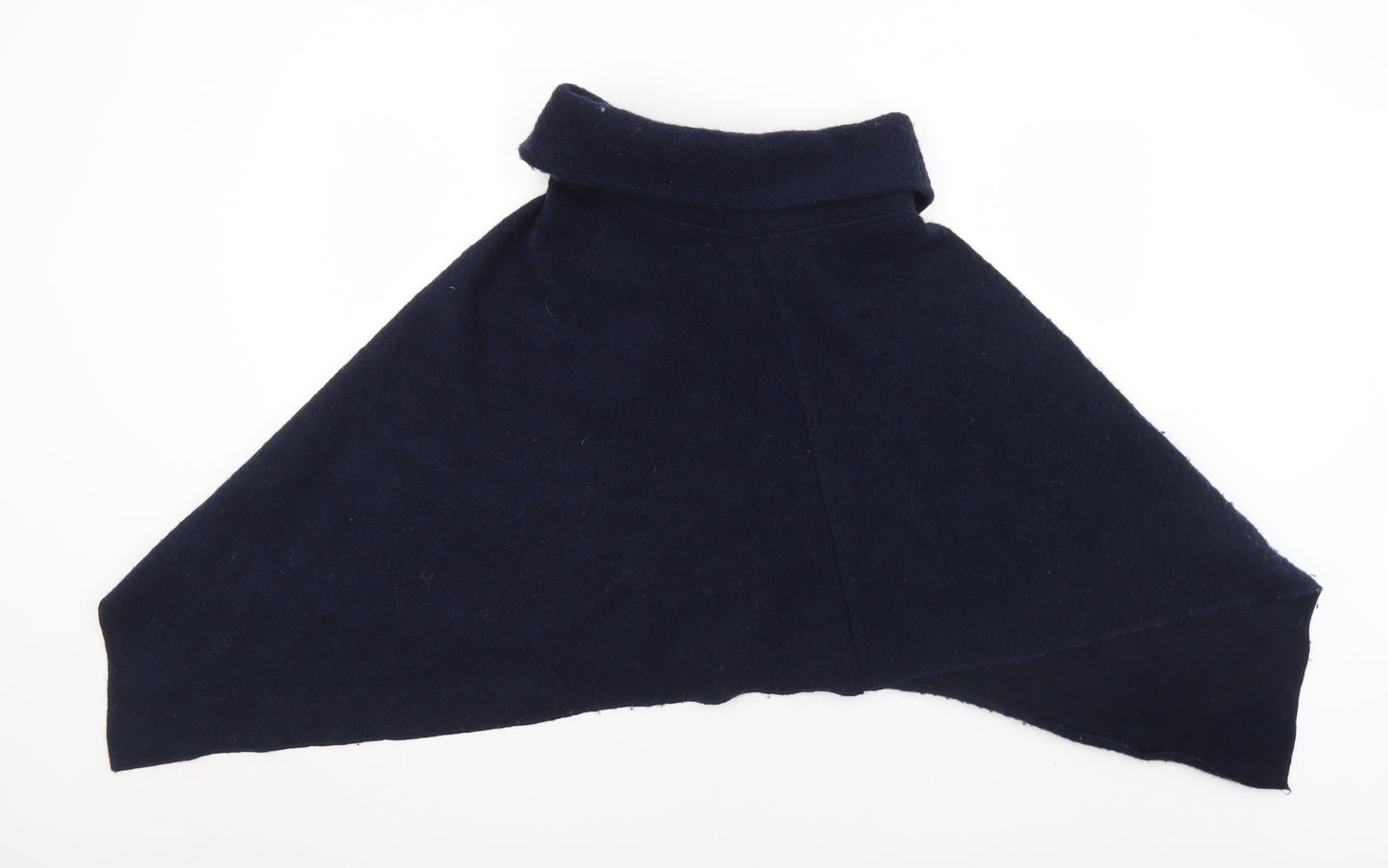 Preworn Womens Blue   Jacket Poncho Size S  Button - S/M