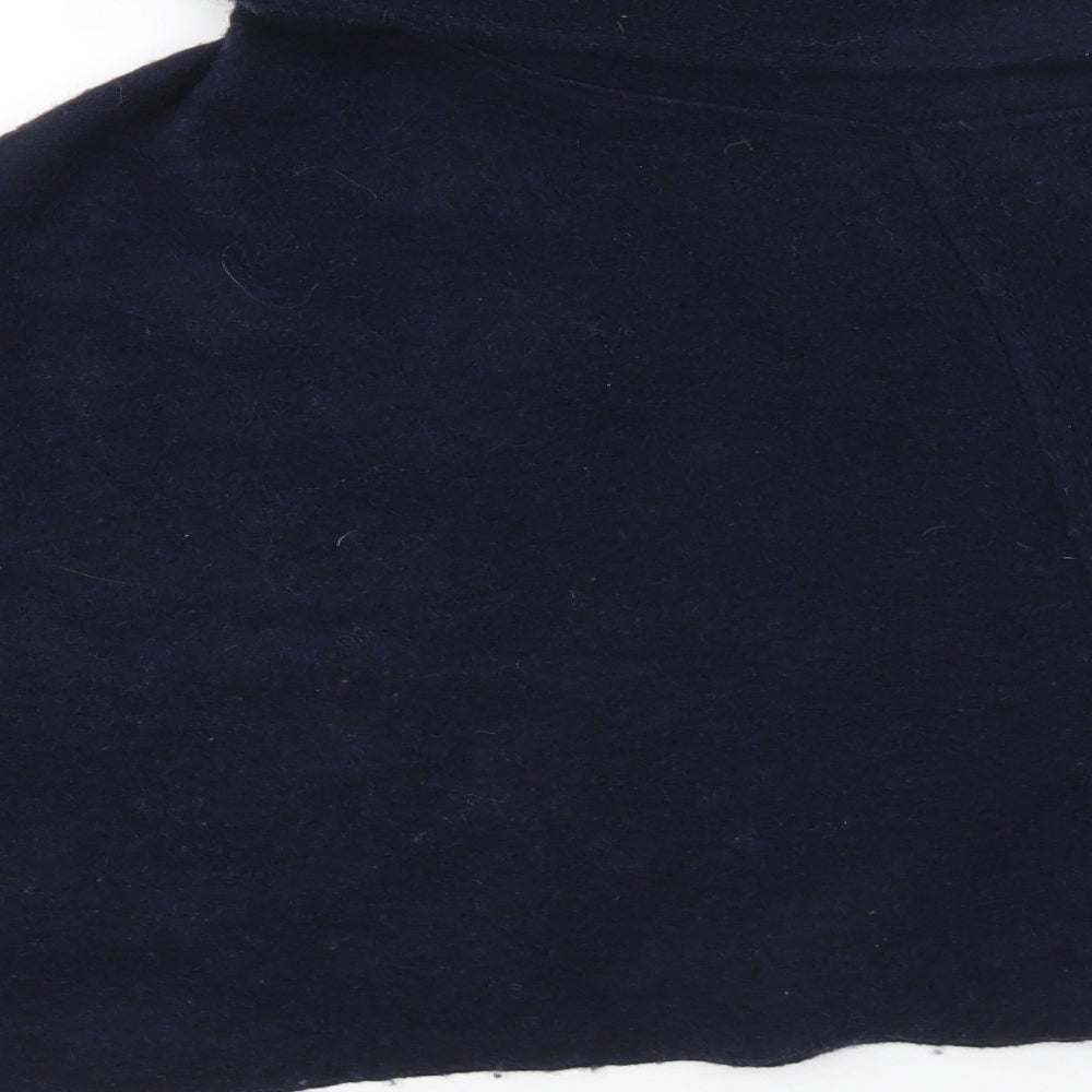 Preworn Womens Blue   Jacket Poncho Size S  Button - S/M