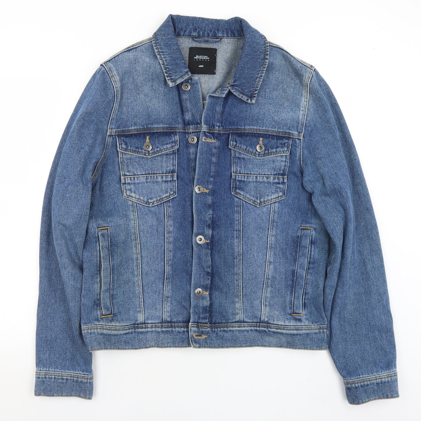 Burton Mens Blue   Jacket  Size L  Button