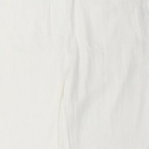 S21 Womens White  Linen Trousers  Size 20 L30 in Regular