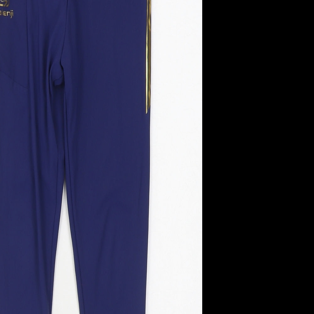 DECATHLON Girls Blue  Polyester Jogger Trousers Size 8-9 Years  Athletic Tie - Legging