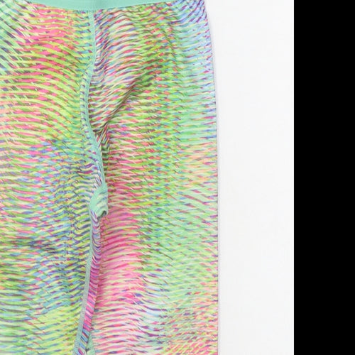 USA Pro Girls Multicoloured Geometric Polyester Cropped Trousers Size 7-8 Years  Athletic  - Legging