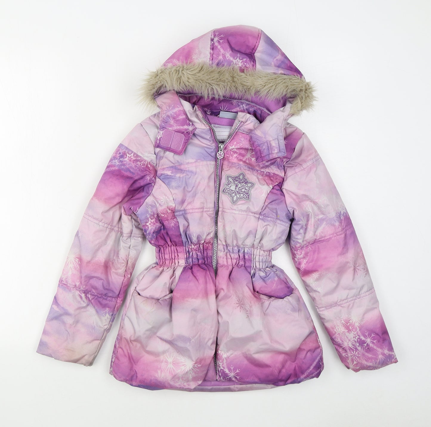Sports Direct Girls Purple   Parka Coat Size 7-8 Years  Zip - Frozen
