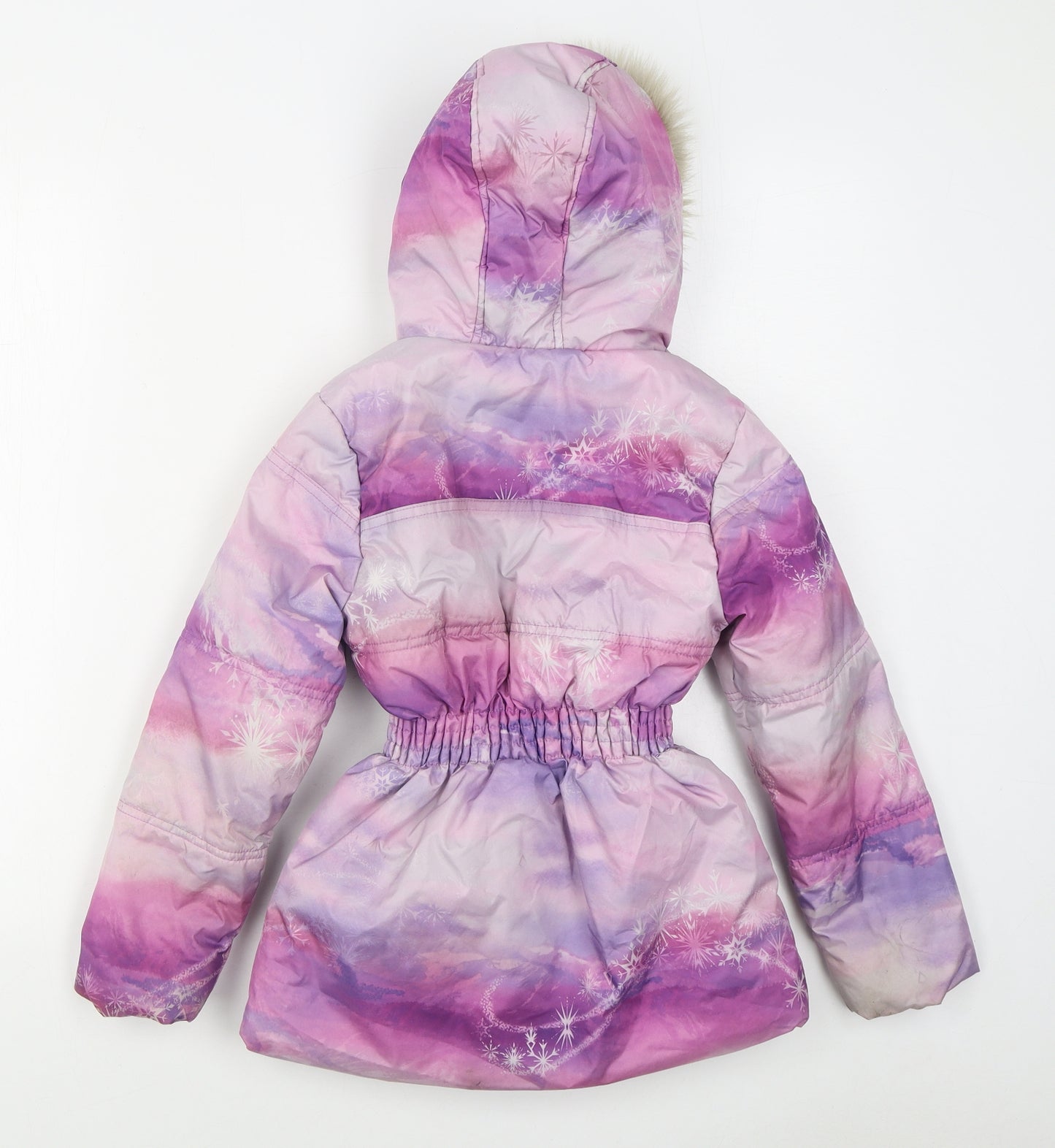 Sports Direct Girls Purple   Parka Coat Size 7-8 Years  Zip - Frozen