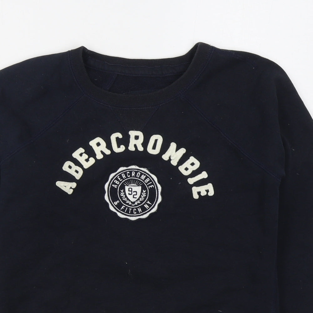 Abercrombie & Fitch Womens Blue  Cotton Pullover Sweatshirt Size S  Pullover
