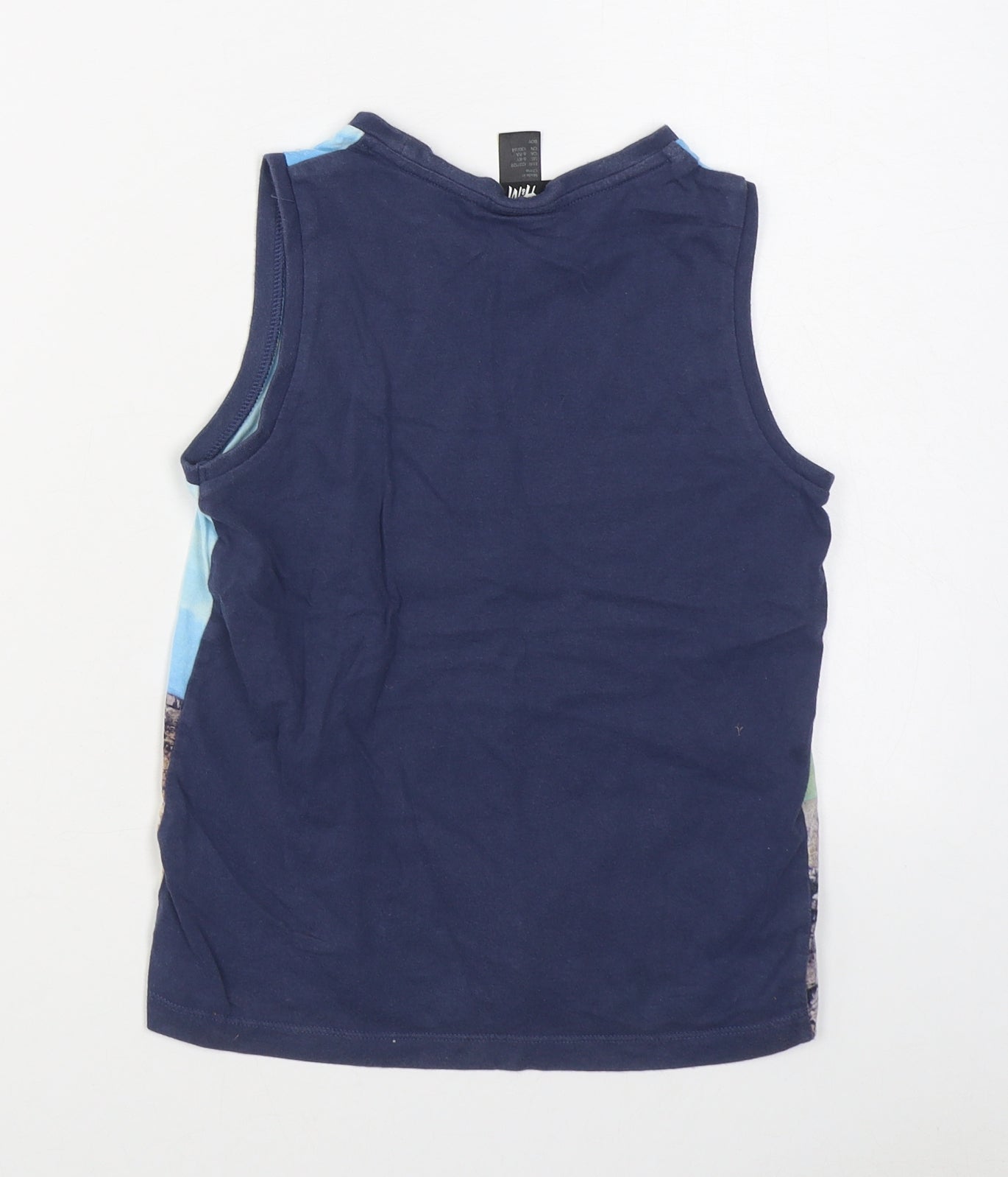 H&M Boys Multicoloured  100% Cotton Basic Tank Size 7-8 Years Round Neck Pullover