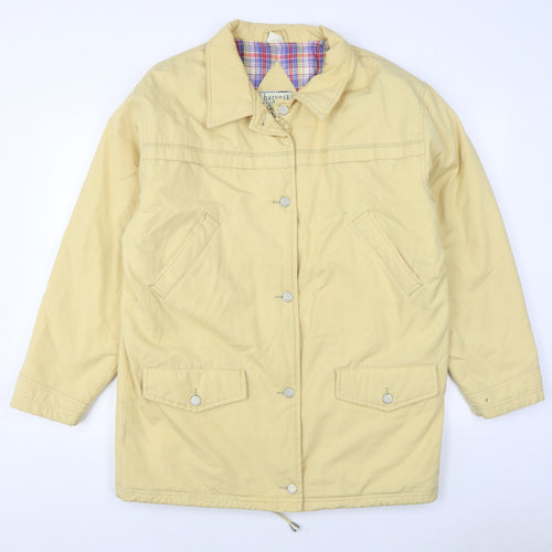 Harvest Collection Mens Yellow   Jacket  Size M  Zip