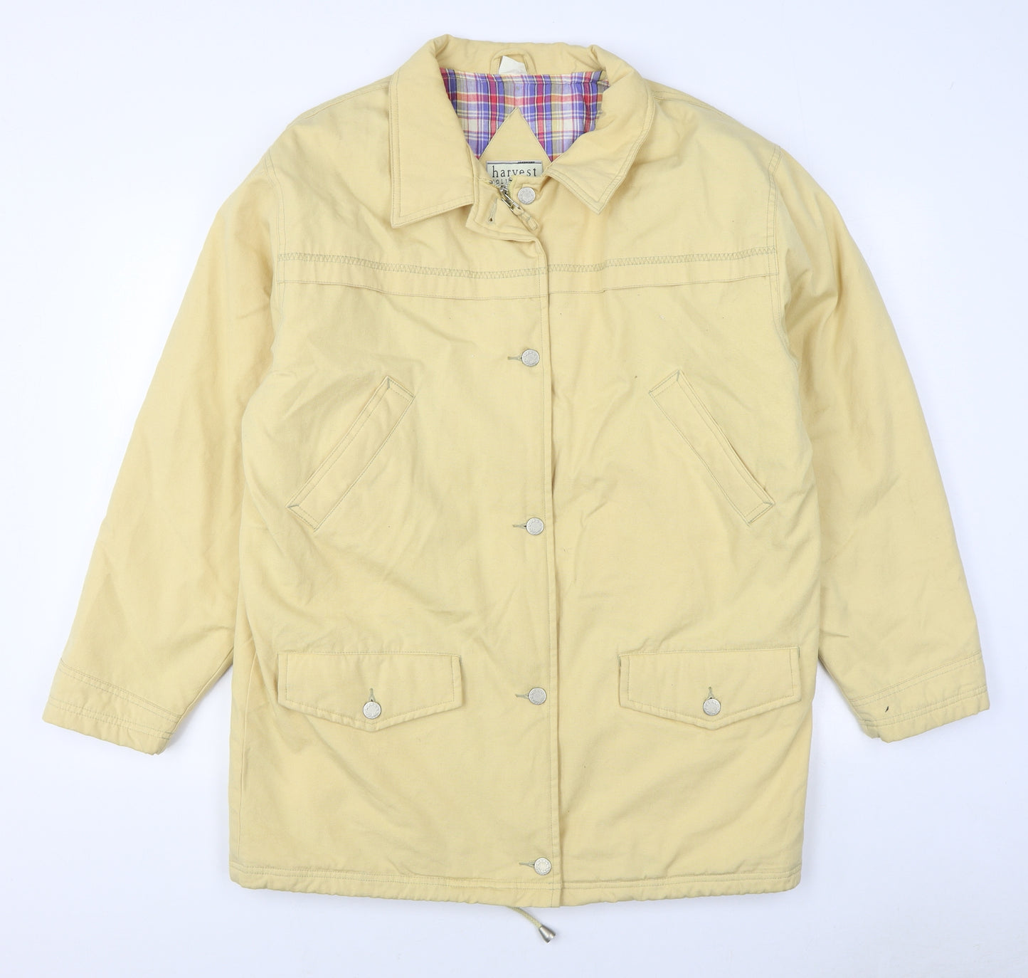 Harvest Collection Mens Yellow   Jacket  Size M  Zip
