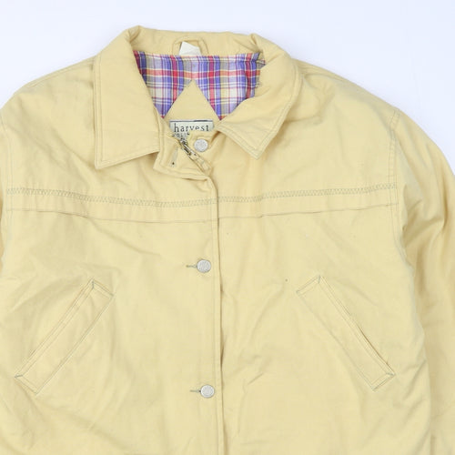 Harvest Collection Mens Yellow   Jacket  Size M  Zip