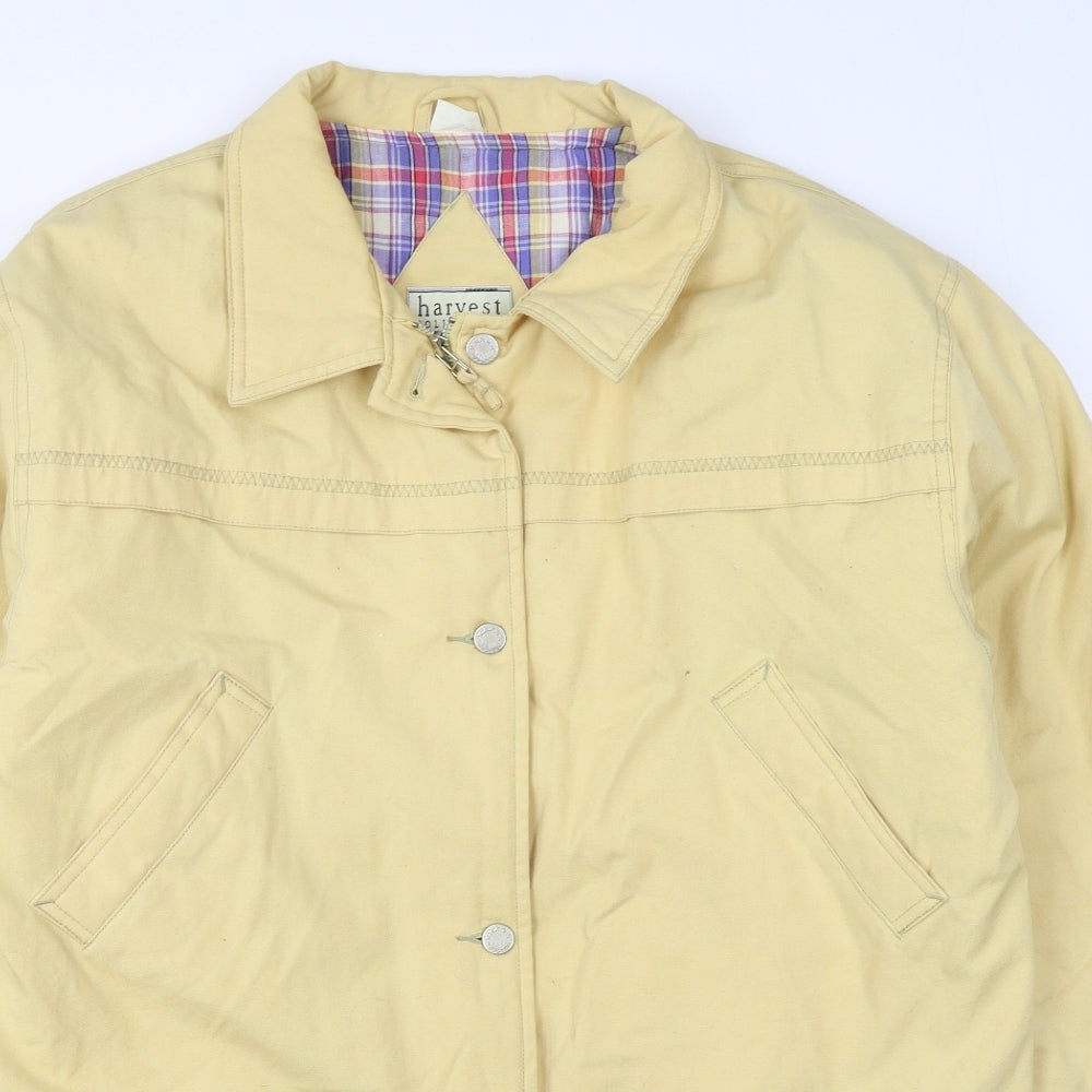 Harvest Collection Mens Yellow   Jacket  Size M  Zip
