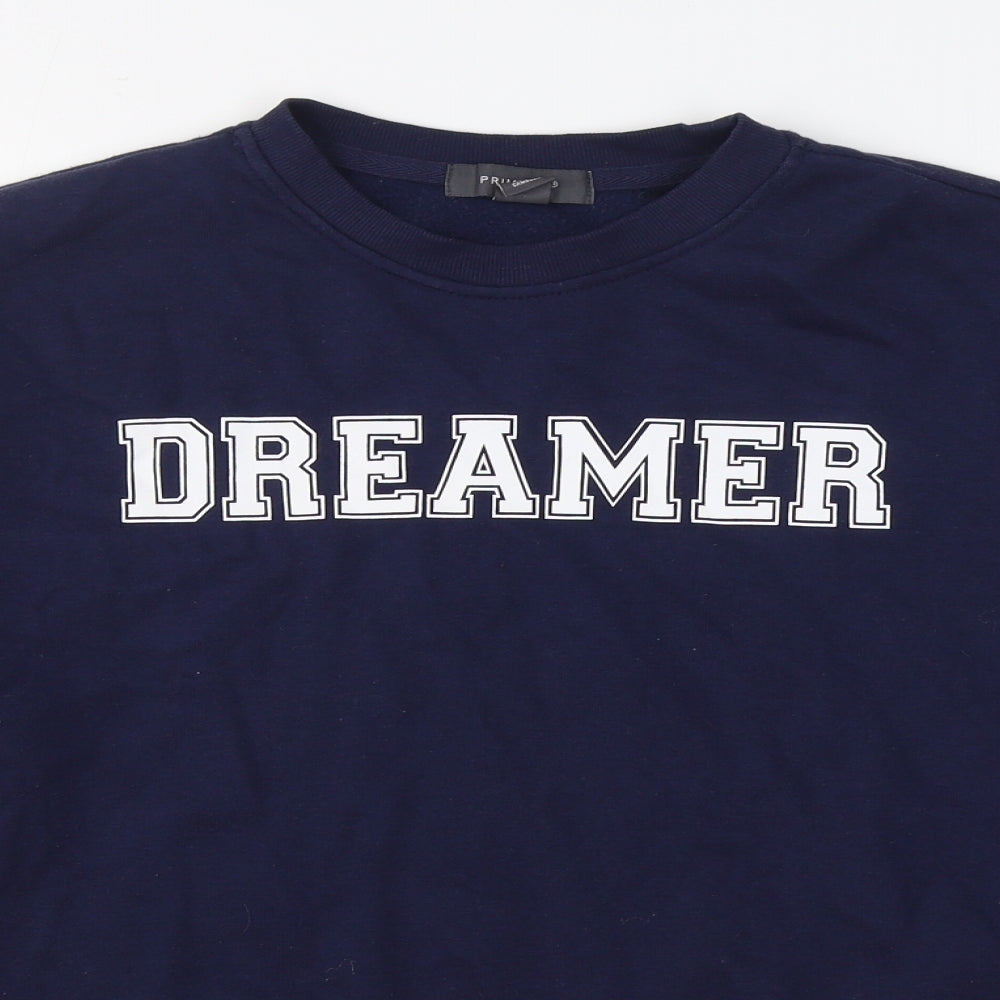 Primark Womens Blue  Polyester Pullover Sweatshirt Size M  Pullover