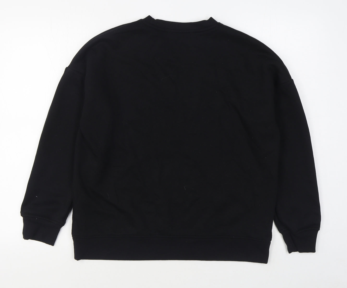 F&F Womens Black  Cotton Pullover Sweatshirt Size 12  Pullover - Christmas