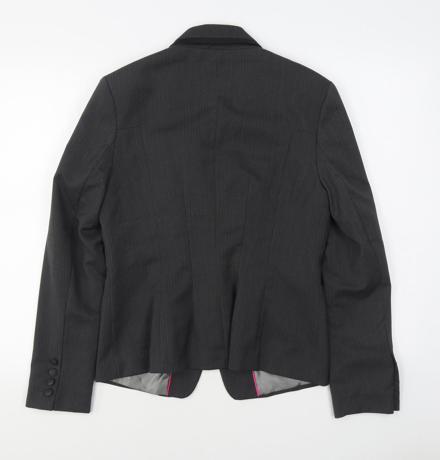 NEXT Womens Grey   Jacket Blazer Size 14  Button