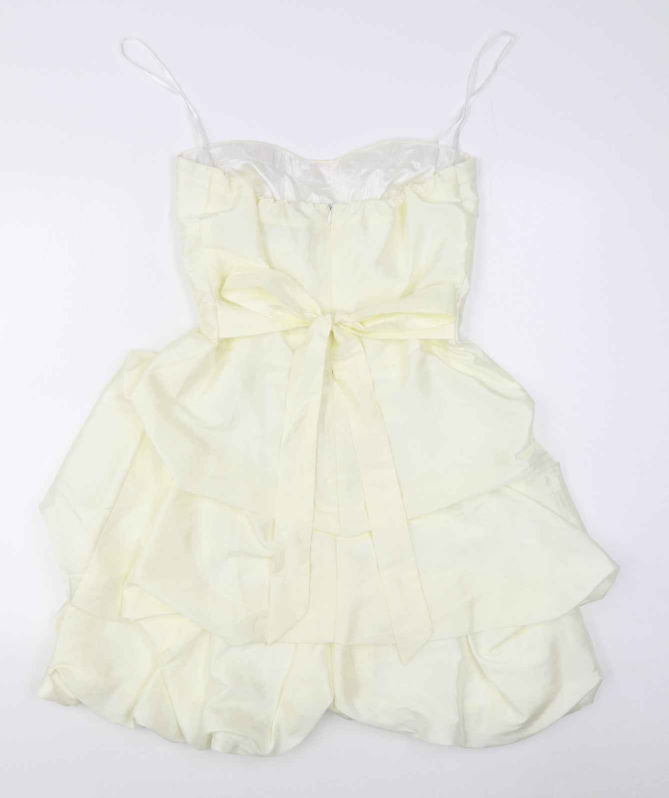 Pilot Womens Ivory  Polyester Mini  Size 12  Sweetheart Zip