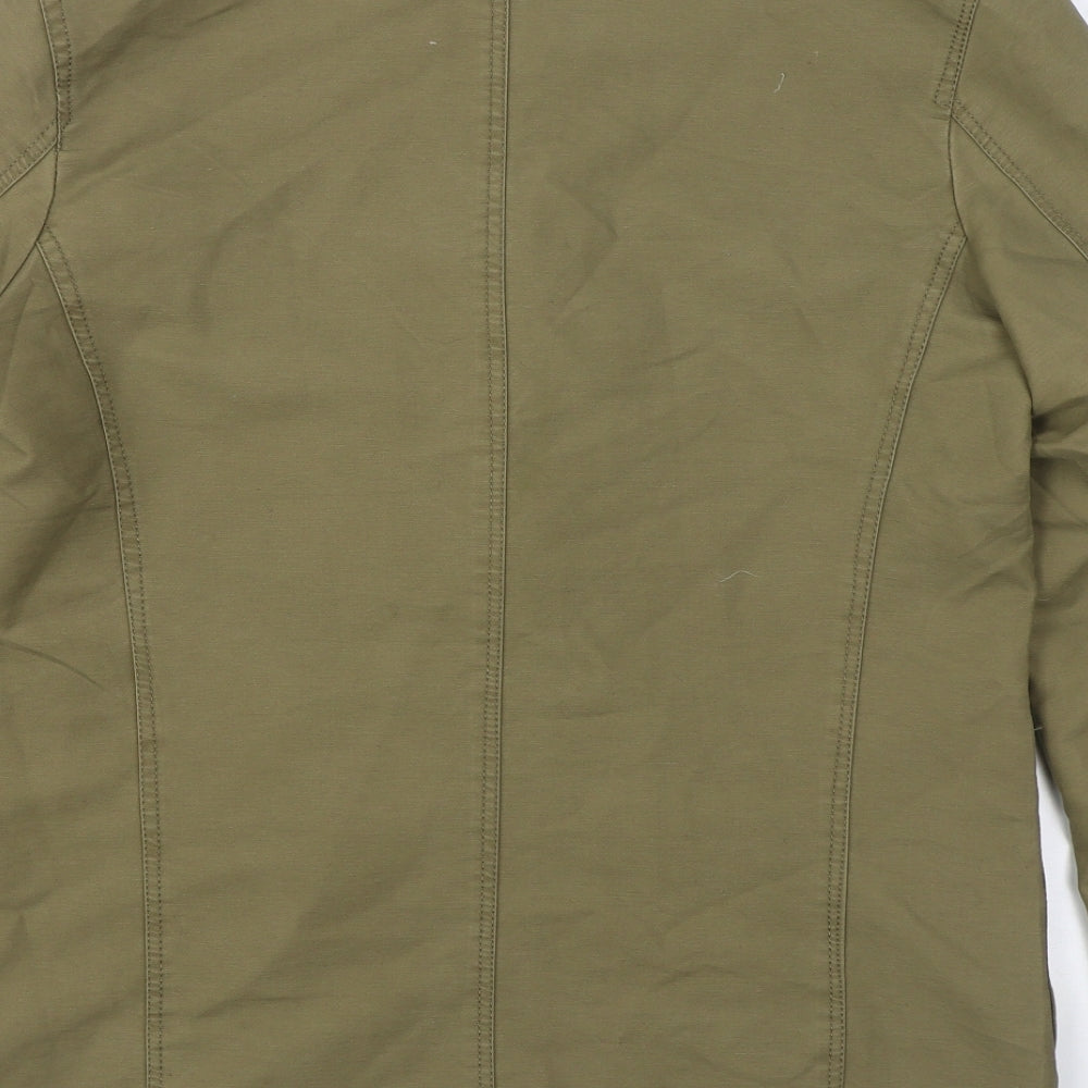 Oulaijie Mens Green  Polyester Jacket Suit Jacket Size 40