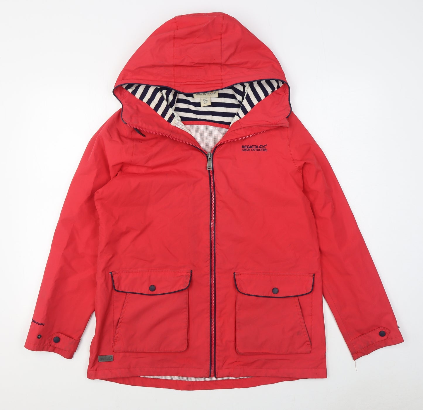 Regatta Womens Red   Rain Coat Coat Size 14  Zip