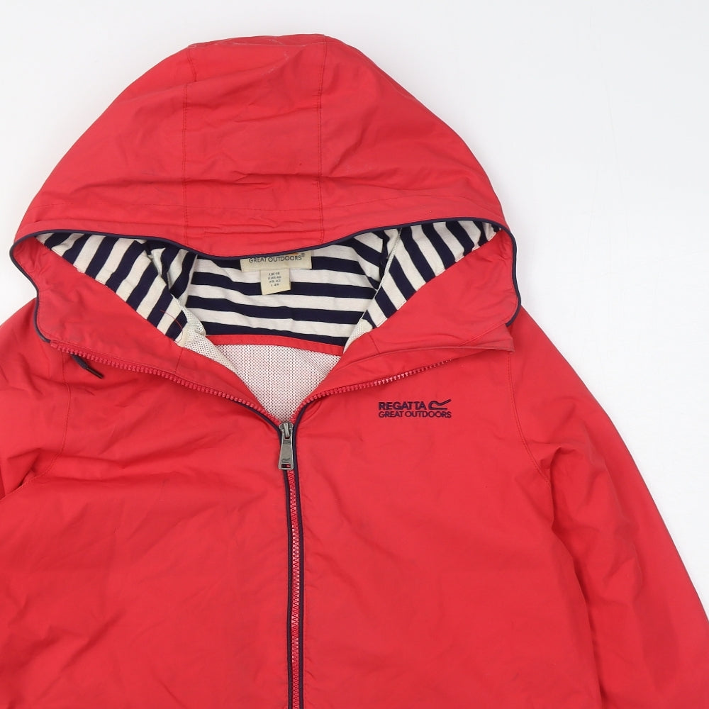 Regatta Womens Red   Rain Coat Coat Size 14  Zip
