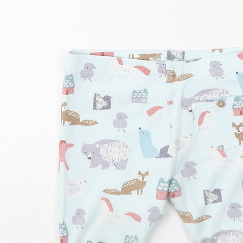 Marks and Spencer Girls Multicoloured  Cotton Jogger Leggings Size 12-18 Months