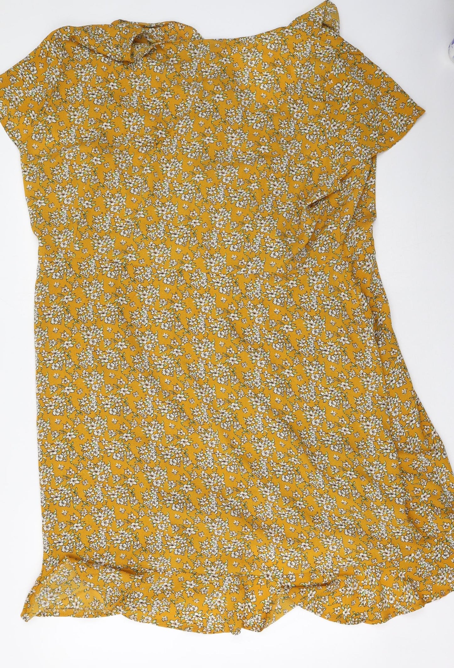 Yours Womens Multicoloured Floral Polyester Shift  Size 26  V-Neck