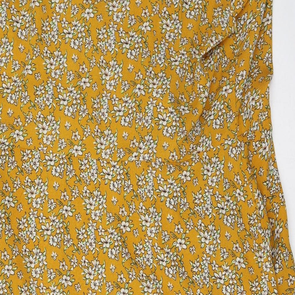 Yours Womens Multicoloured Floral Polyester Shift  Size 26  V-Neck