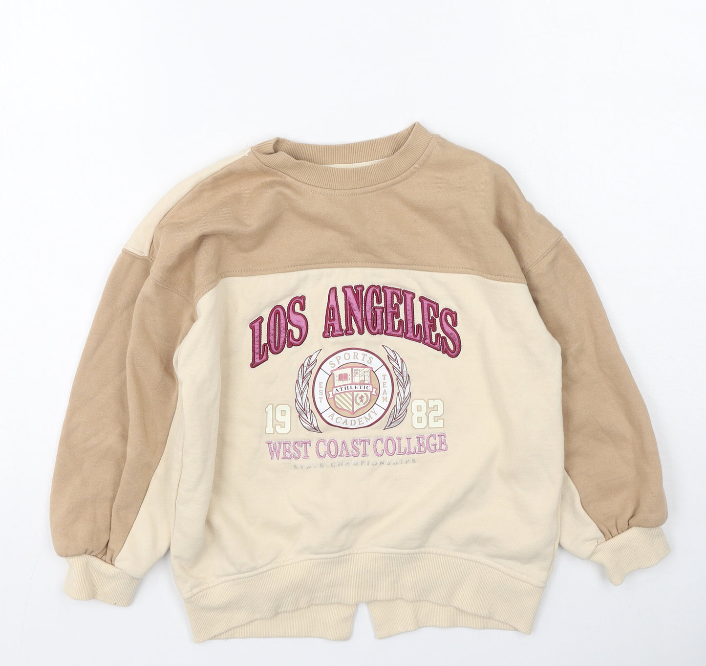 Primark Girls Multicoloured  Cotton Pullover Sweatshirt Size 7-8 Years
