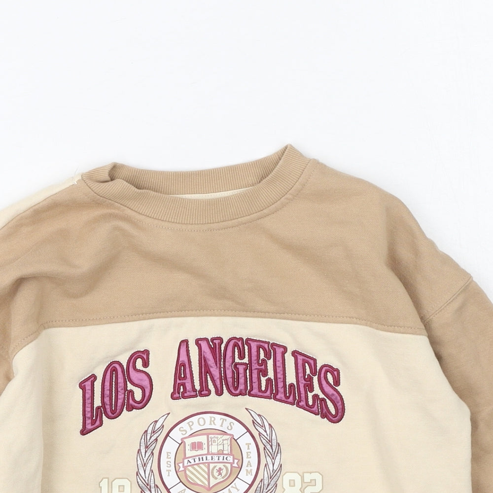 Primark Girls Multicoloured  Cotton Pullover Sweatshirt Size 7-8 Years