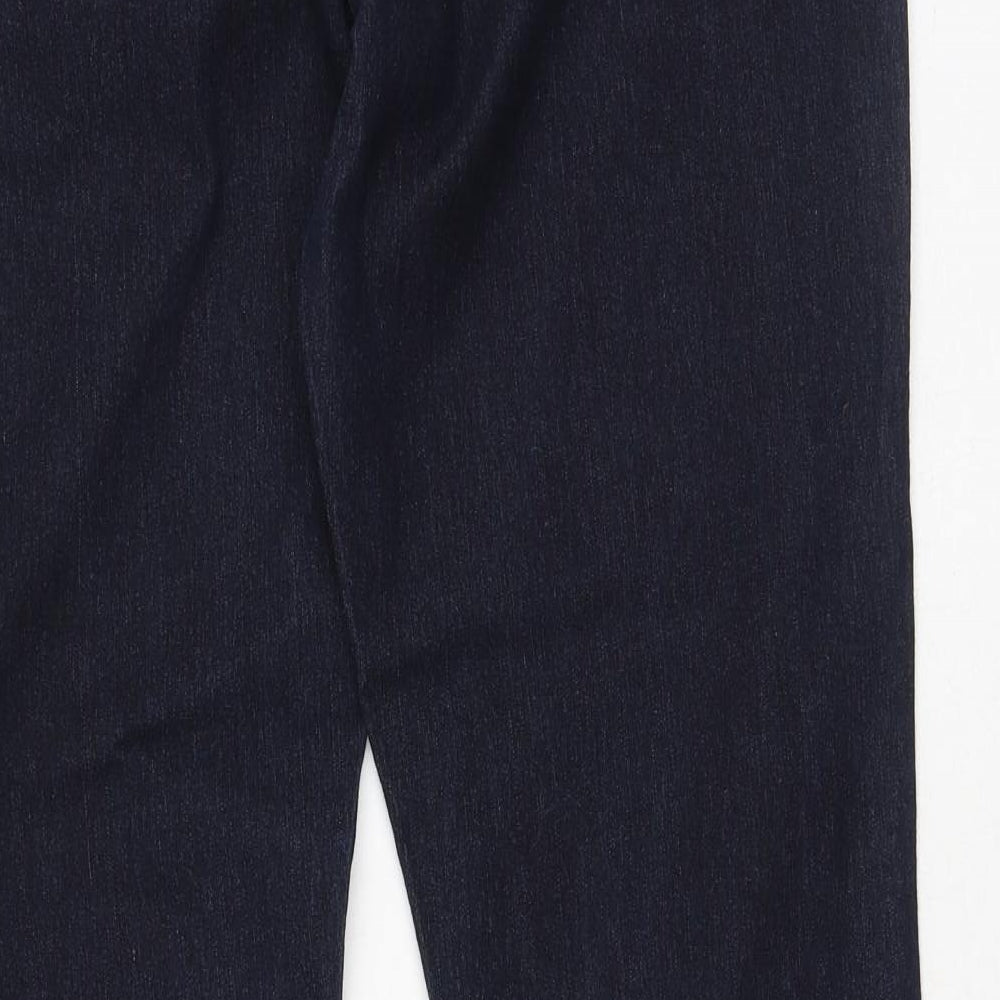 New Look Womens Blue  Cotton Bootcut Jeans Size 18 L34 in Regular