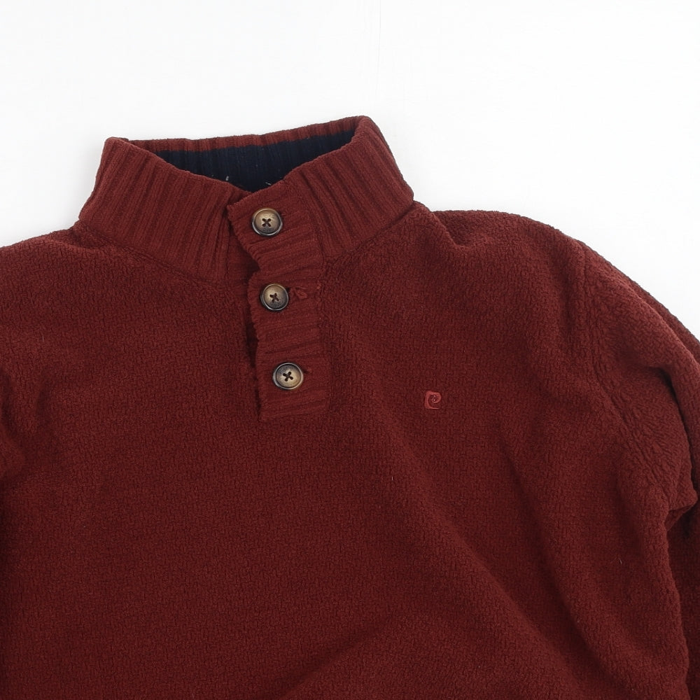 Pierre Cardin Mens Blue High Neck  Polyester Pullover Jumper Size M