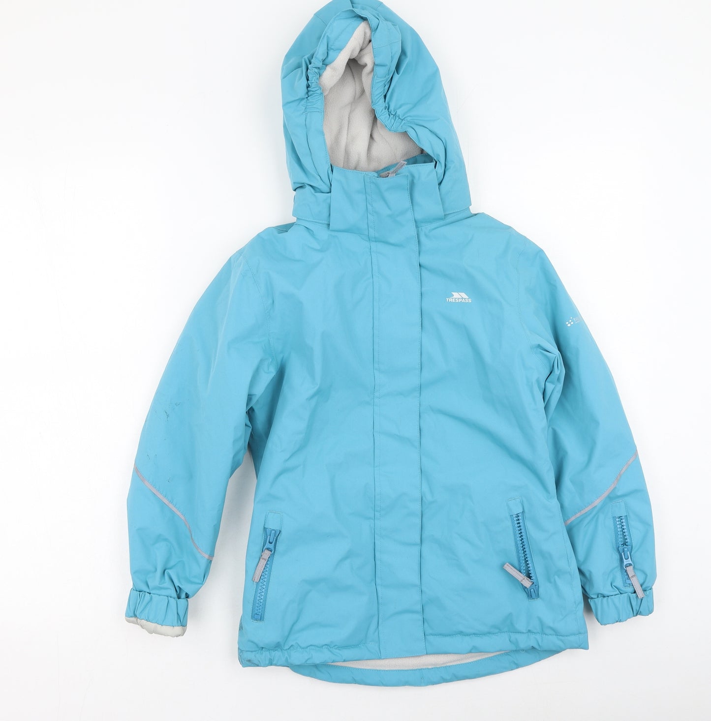 Trespass Girls Blue   Rain Coat Coat Size 7-8 Years