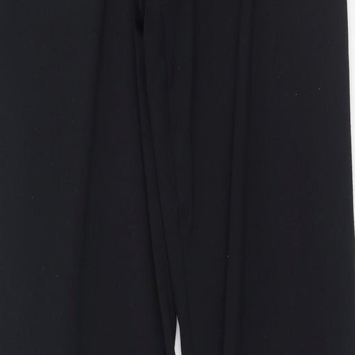 Dunnes Stores Womens Black  Polyester Jogger Trousers Size M L31 in Regular