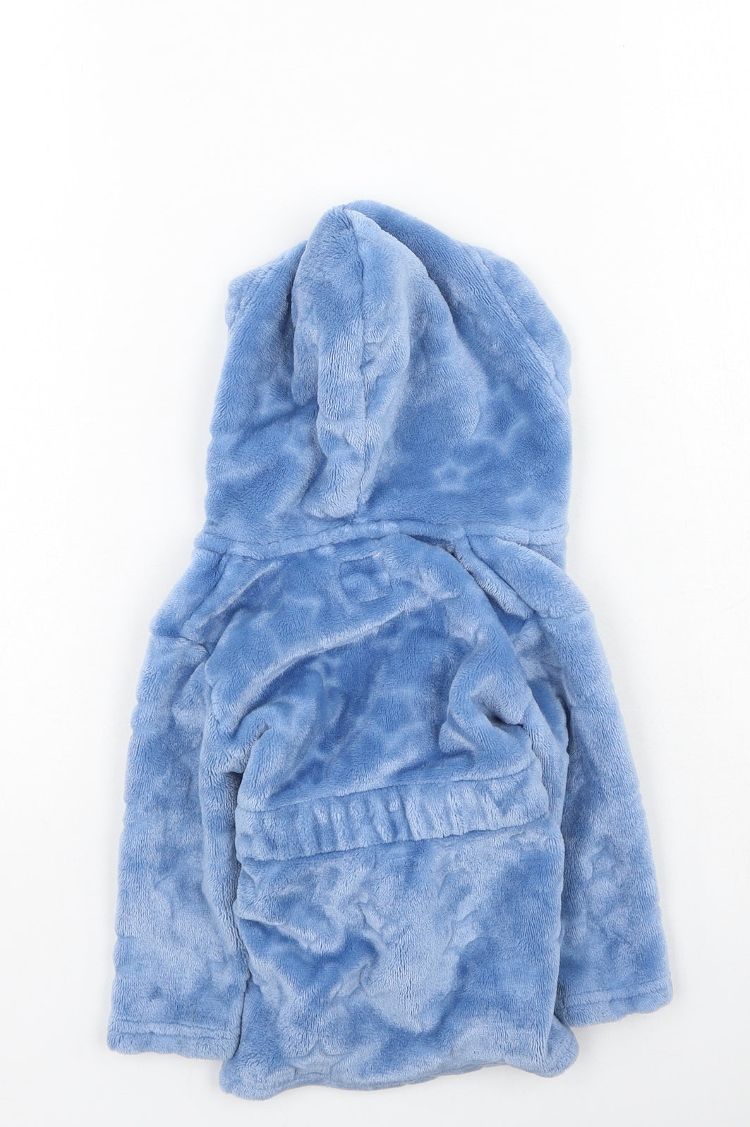 Primark  Boys Blue Solid Polyester Robe Gown Size 9-12 Months