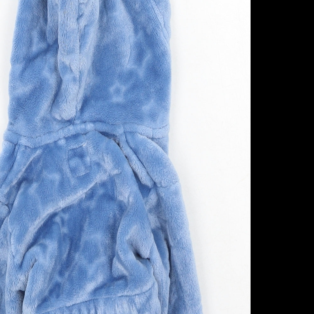 Primark  Boys Blue Solid Polyester Robe Gown Size 9-12 Months