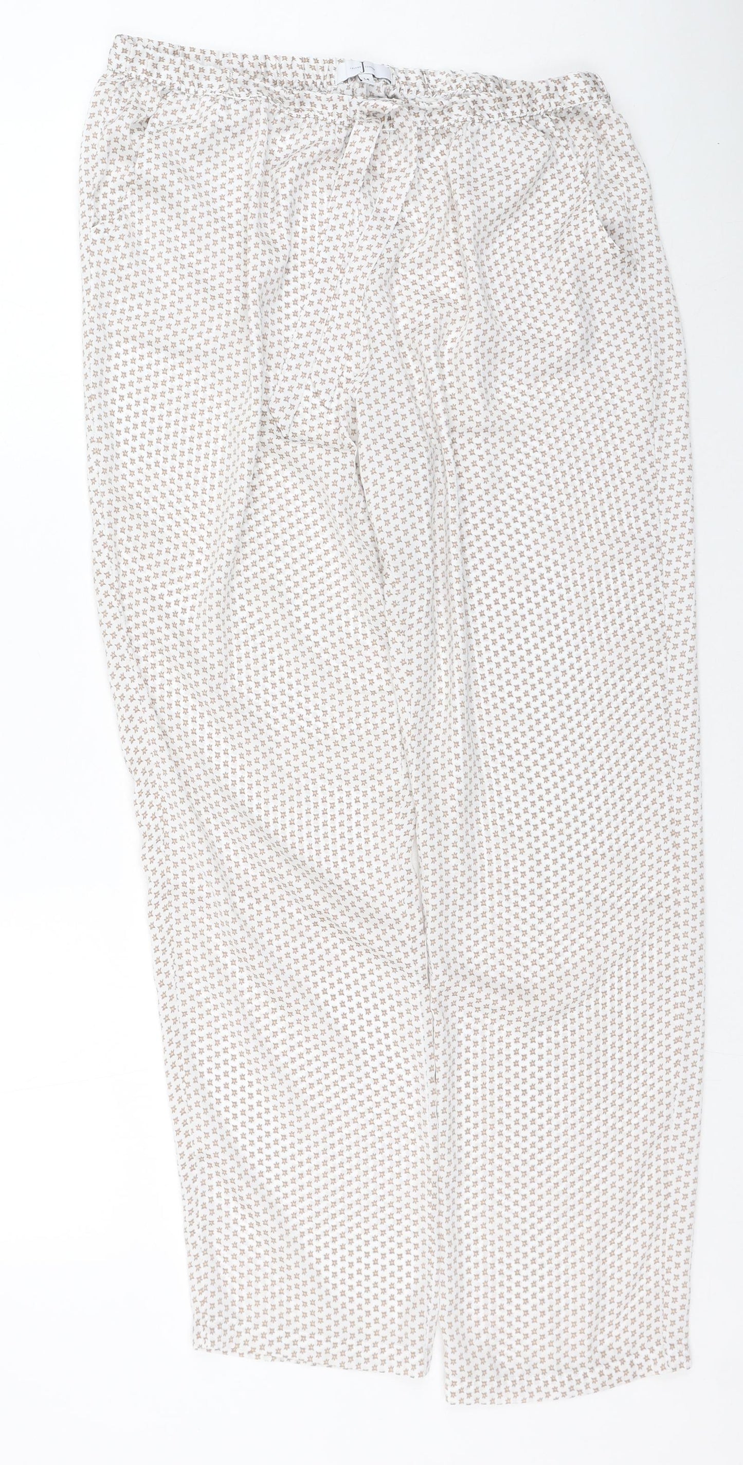 Jasper Conran Womens Multicoloured Geometric Polyester Trousers  Size 14 L27 in Regular