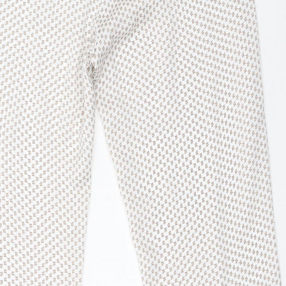 Jasper Conran Womens Multicoloured Geometric Polyester Trousers  Size 14 L27 in Regular