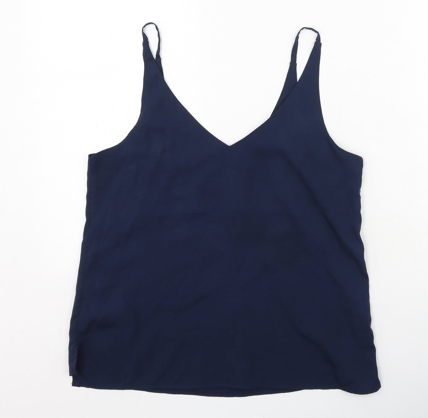 Chemistry Womens Blue  Polyester Camisole Tank Size 12 V-Neck