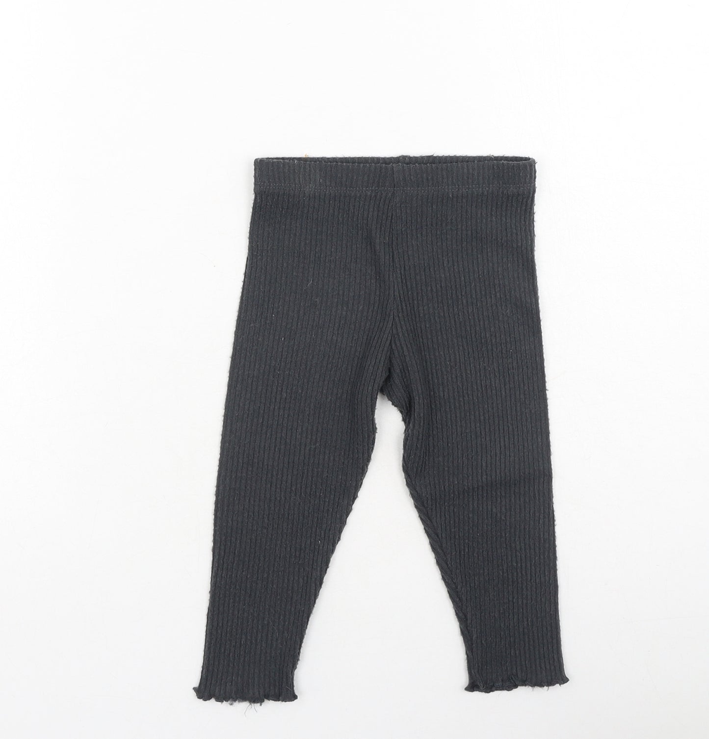 F&F Girls Grey  Polyester Jogger Leggings Size 12-18 Months