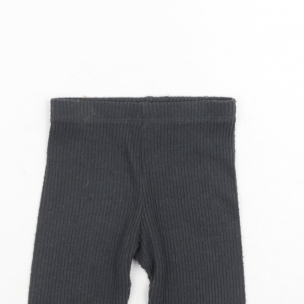 F&F Girls Grey  Polyester Jogger Leggings Size 12-18 Months