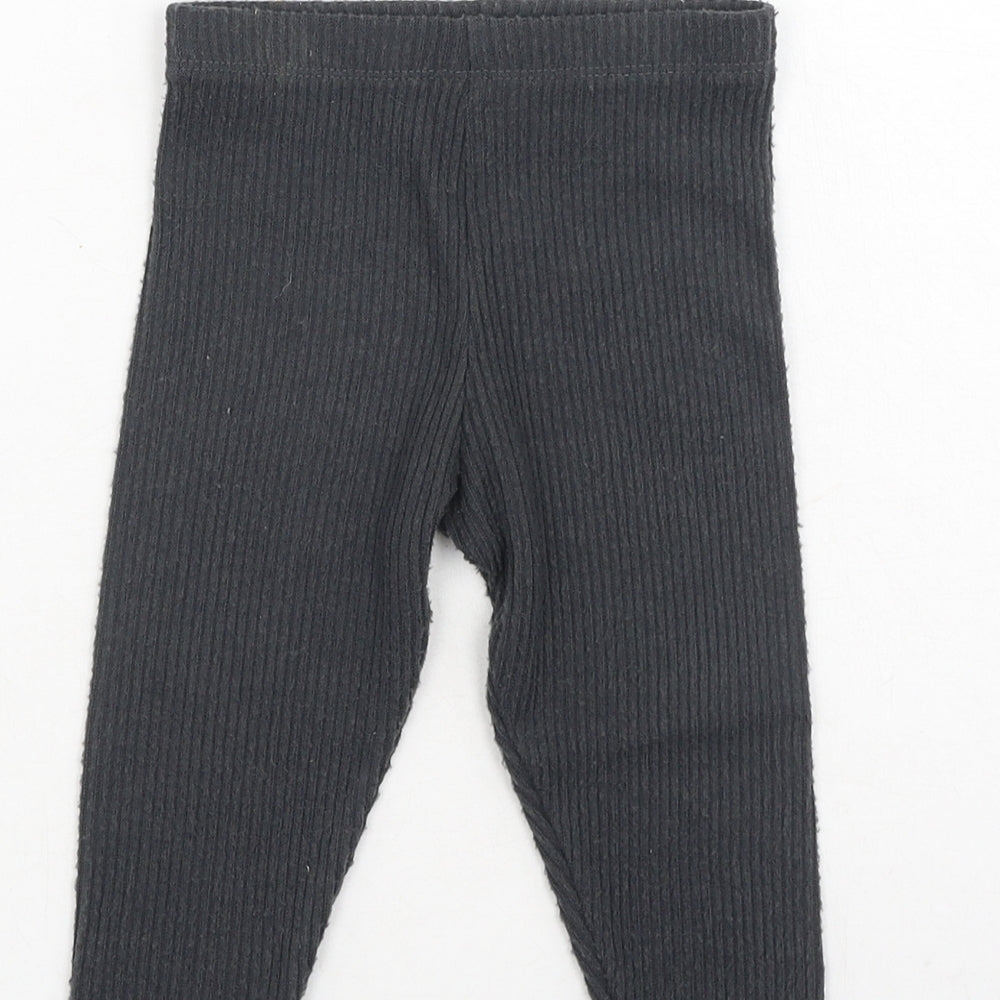 F&F Girls Grey  Polyester Jogger Leggings Size 12-18 Months