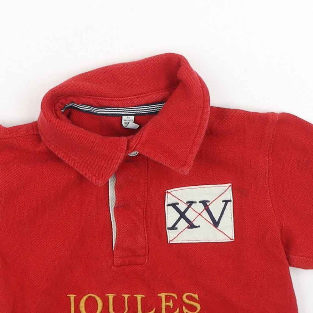 Joules Boys Multicoloured  Cotton Basic Polo Size 2 Years Collared