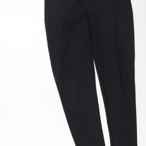 Lapasa Womens Black  Polyester Pedal Pusher Leggings Size M L26 in Regular
