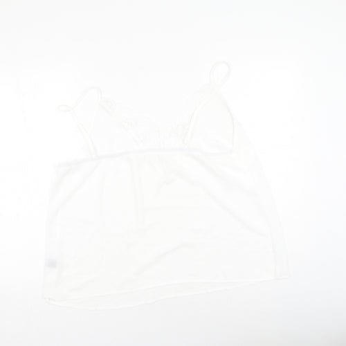 SheIn Womens White  Polyester Camisole Tank Size XL V-Neck