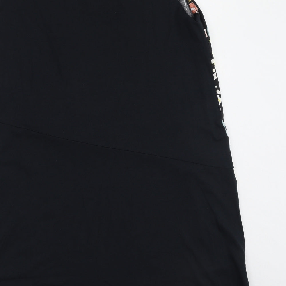 Marks and Spencer Womens Multicoloured Floral Viscose Basic Tank Size 18 Round Neck