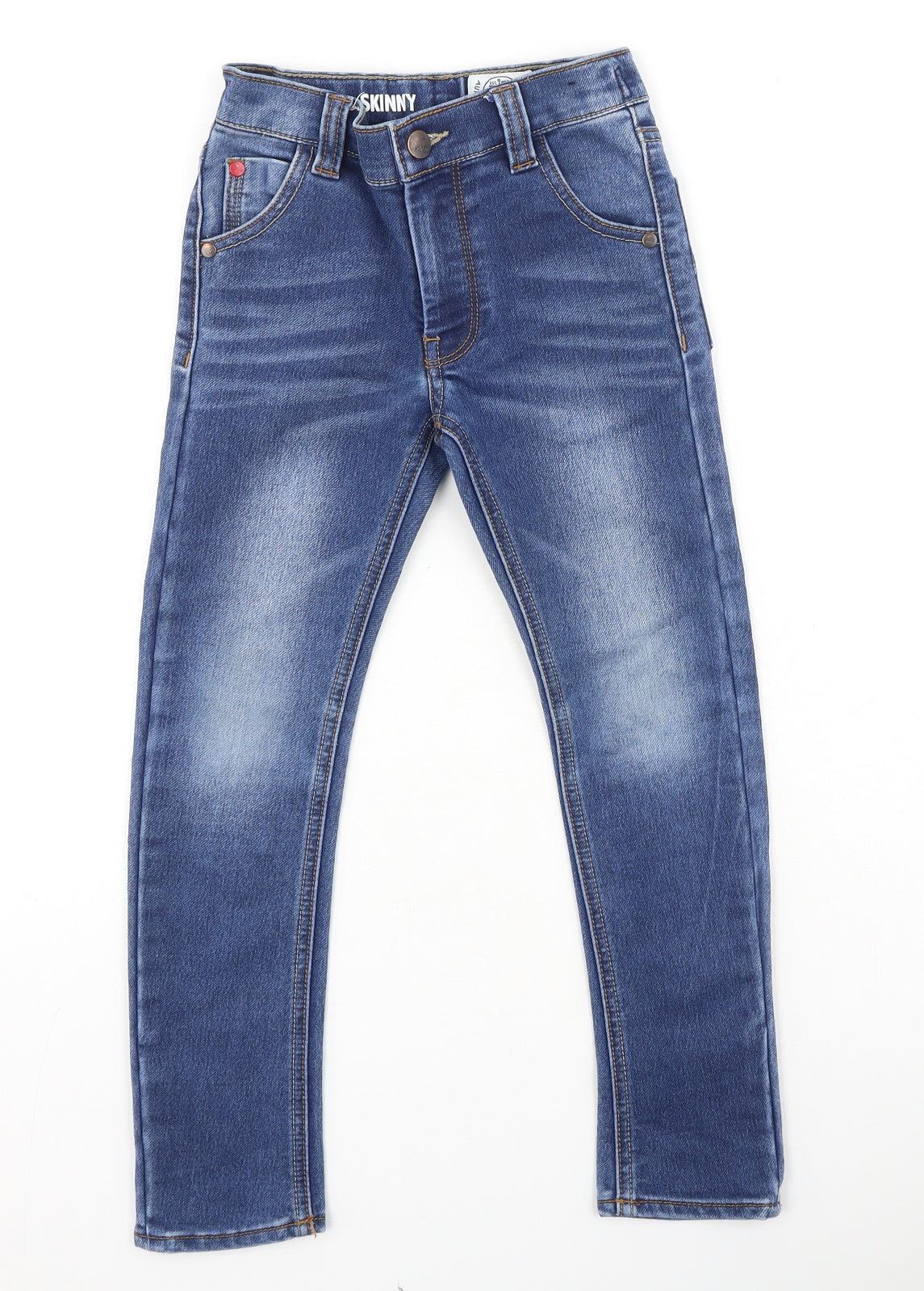 NEXT Boys Blue  Cotton Skinny Jeans Size 5 Years  Regular