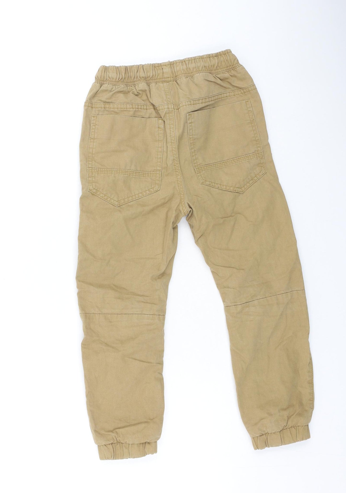 NEXT Boys Brown  Cotton Cargo Trousers Size 7 Years  Regular