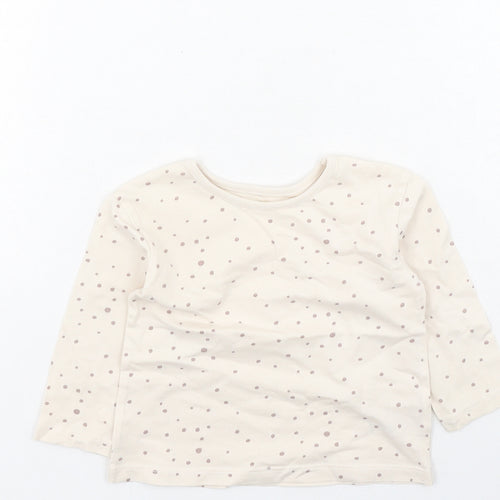 George  Girls Multicoloured Polka Dot Cotton Basic Casual Size 6-9 Months Round Neck