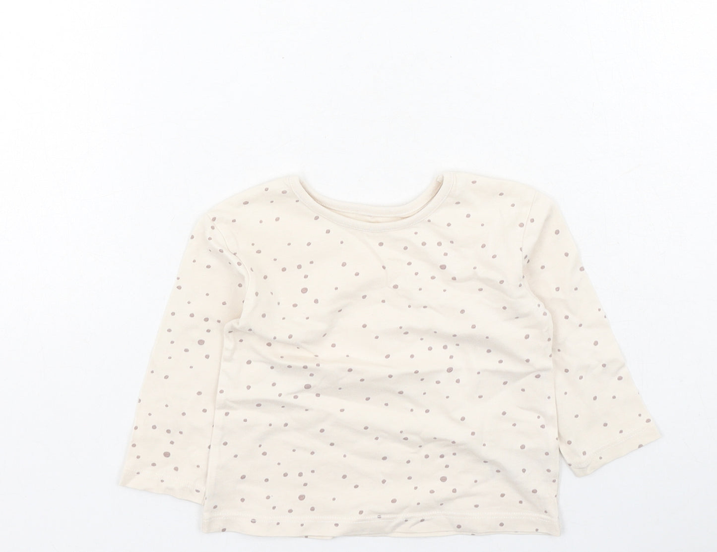 George  Girls Multicoloured Polka Dot Cotton Basic Casual Size 6-9 Months Round Neck