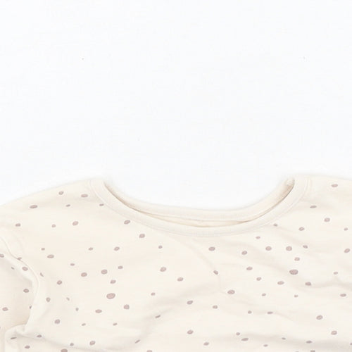 George  Girls Multicoloured Polka Dot Cotton Basic Casual Size 6-9 Months Round Neck