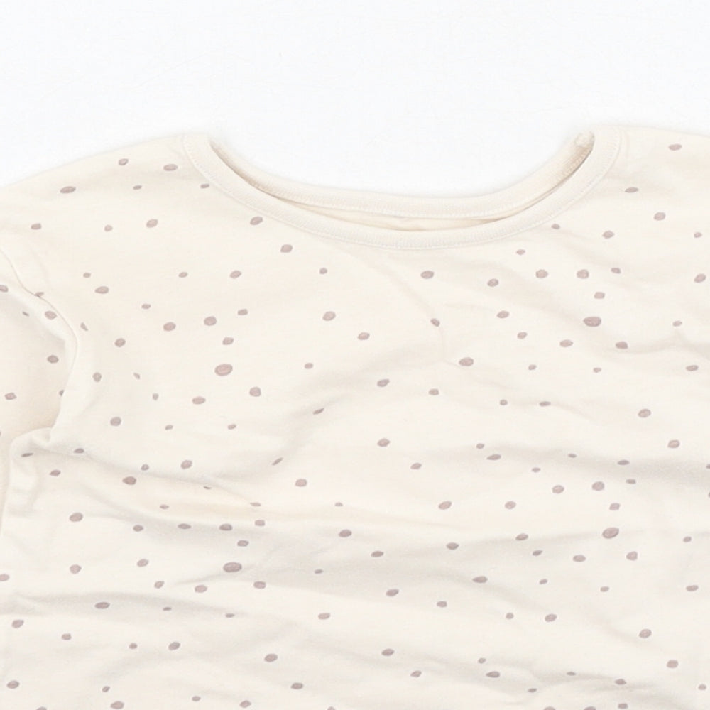 George  Girls Multicoloured Polka Dot Cotton Basic Casual Size 6-9 Months Round Neck