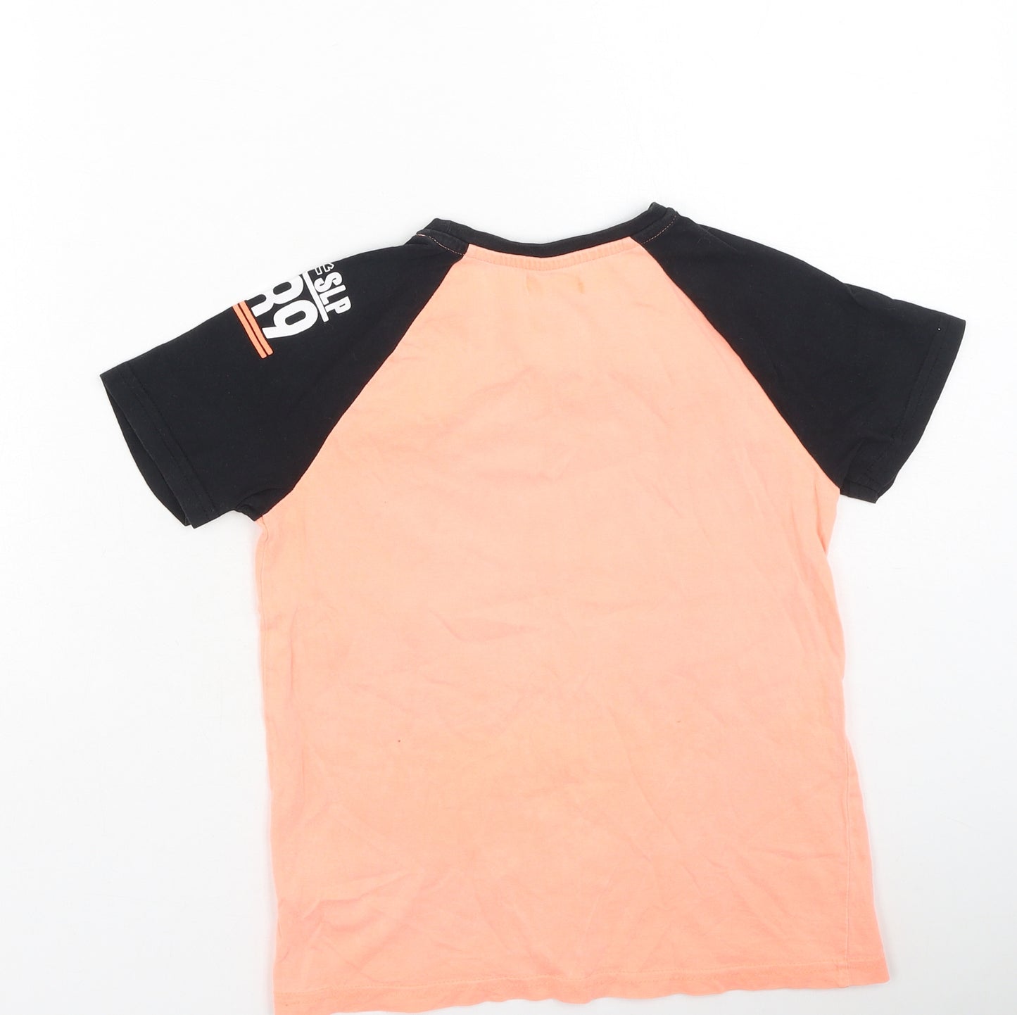 Preworn Boys Multicoloured  Cotton Basic Casual Size 13-14 Years Round Neck